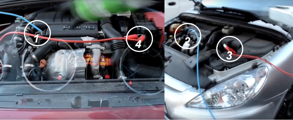 Arrancar a partir de otra batería Peugeot 308/307 (Video